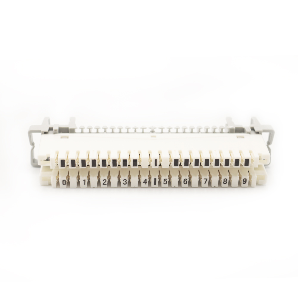 Плинт Sembanx 2/10 с нормально замкнутыми контактами SMB-TM-012-BP-10 LSA-PROFIL, маркировка 1…0 
