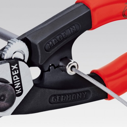 Ножницы Knipex KN-9561190 для резки проволочных тросов кованые